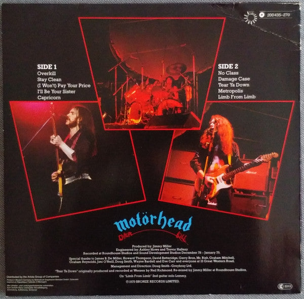 Motörhead : Overkill (LP, Album, RP)