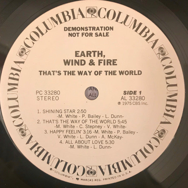 Earth, Wind & Fire : That's The Way Of The World (LP, Album, Promo, Ter)