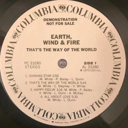 Earth, Wind & Fire : That's The Way Of The World (LP, Album, Promo, Ter)