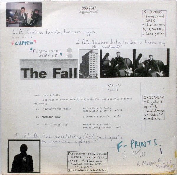 The Fall : Couldn't Get Ahead / Rollin' Dany (12", Single)