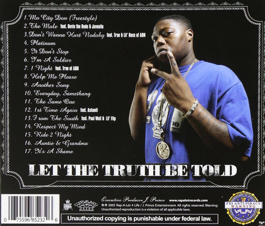 Z-Ro : Let The Truth Be Told (CD, Album)