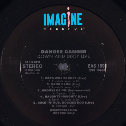 Danger Danger : Down And Dirty Live! (12", S/Sided, EP, Promo)