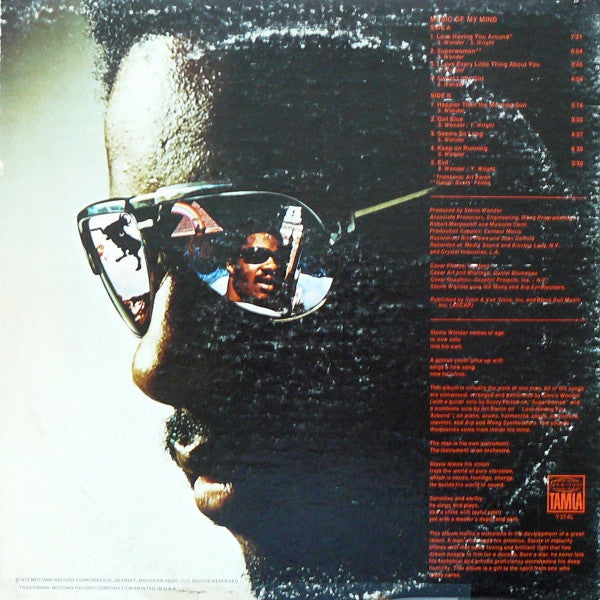 Stevie Wonder : Music Of My Mind (LP, Album, Sup)