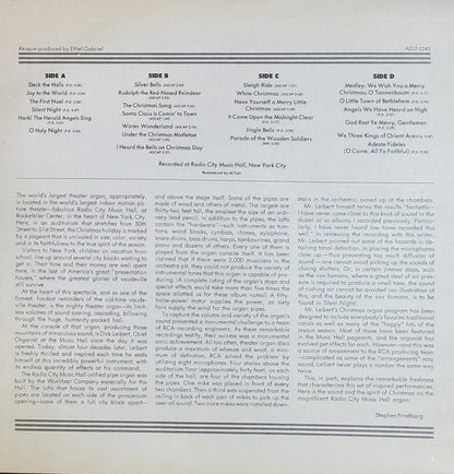 Dick Leibert : Christmas At Radio City Music Hall With Dick Leibert At The Organ (2xLP, Album, Comp, Gat)