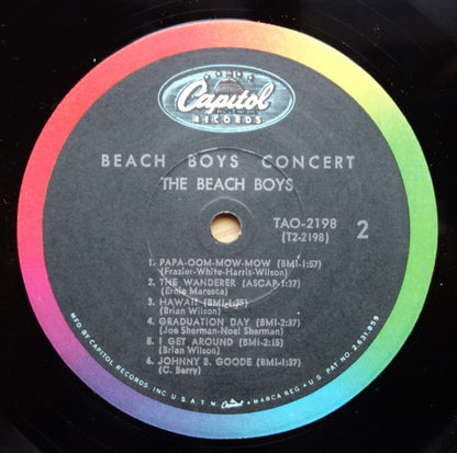 The Beach Boys : Concert (LP, Album, Mono, Scr)