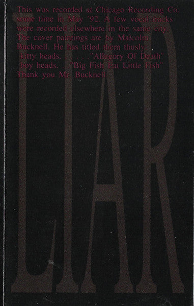 The Jesus Lizard : Liar (Cass, Album)