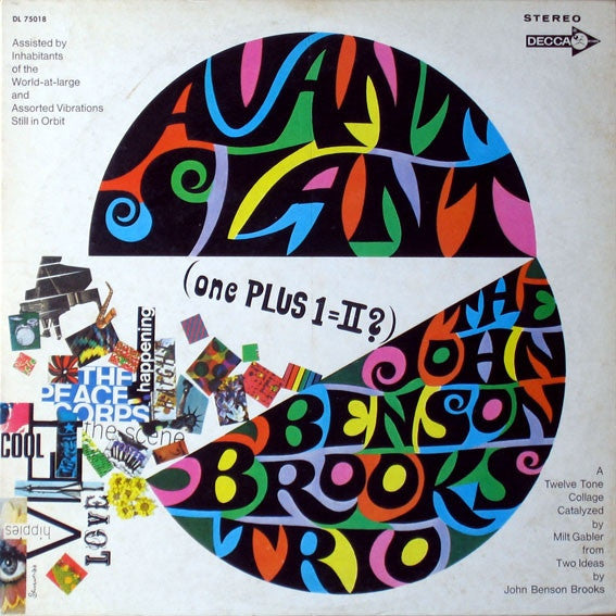 The John Benson Brooks Trio* : Avant Slant (One Plus 1 = II) (LP, Promo)