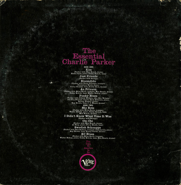 Charlie Parker : The Essential Charlie Parker (LP, Comp, Mono, RM, Hig)