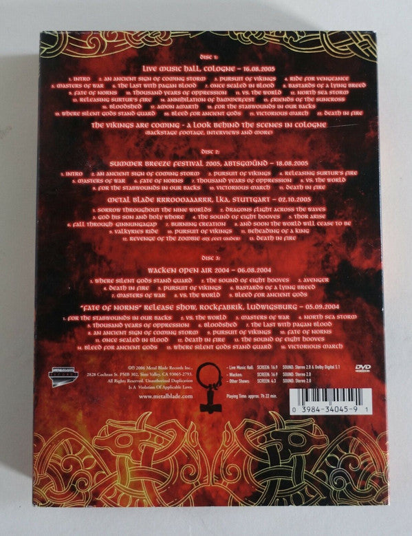 Amon Amarth : Wrath Of The Norsemen  (3xDVD-V, Multichannel, NTSC, Dig)