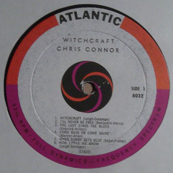 Chris Connor : Witchcraft (LP, Album, Mono)