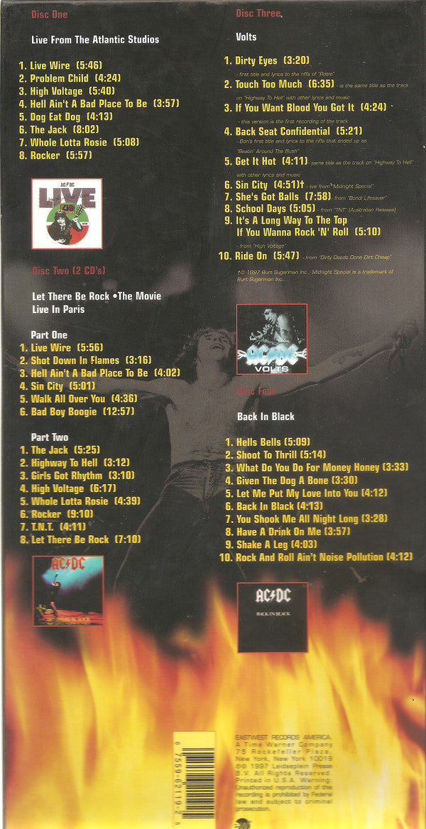 AC/DC : Bonfire (CD, RE + 2xCD + CD, Comp + CD, Album, RE, RM + Box)