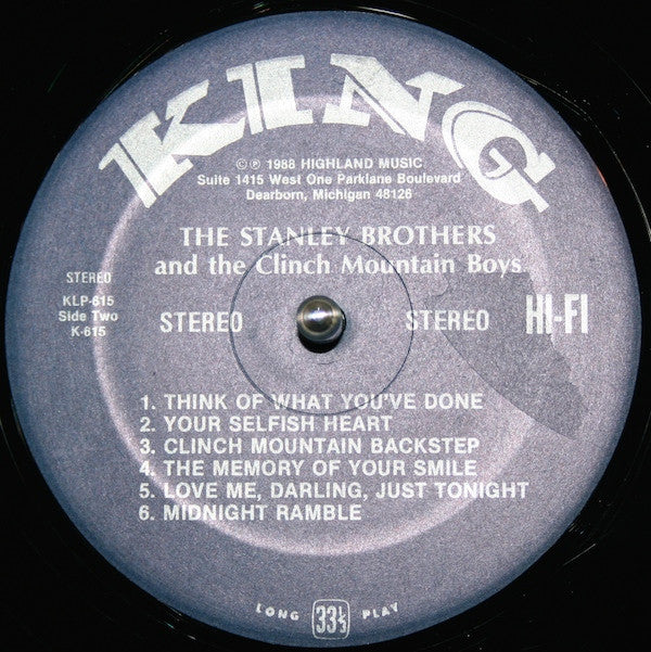 Stanley Brothers* And The Clinch Mountain Boys : Stanley Brothers And The Clinch Mountain Boys (LP, Album, RE)