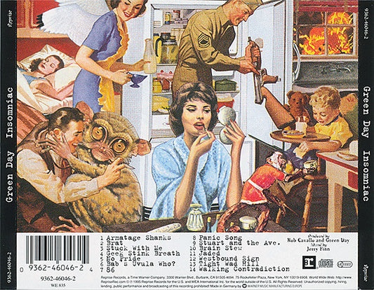 Green Day : Insomniac (CD, Album, RE, RP)