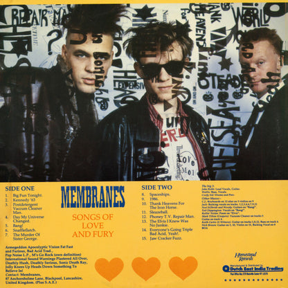 Membranes* : Songs Of Love And Fury (LP, Album)