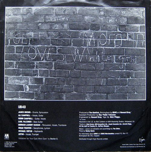 UB40 : Geffery Morgan (LP, Album, R =)