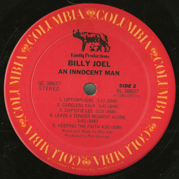 Billy Joel : An Innocent Man (LP, Album, Pit)