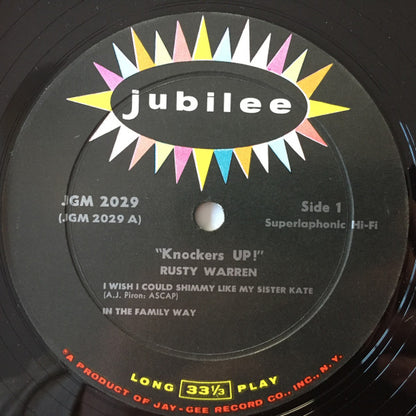 Rusty Warren : Knockers Up! (LP, Mono, RP)