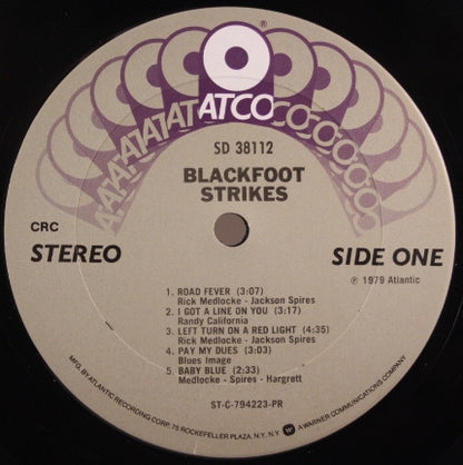 Blackfoot (3) : Strikes (LP, Album, Club, CRC)