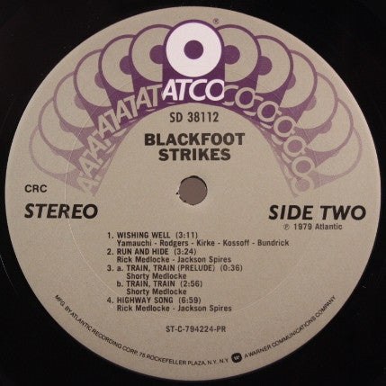 Blackfoot (3) : Strikes (LP, Album, Club, CRC)