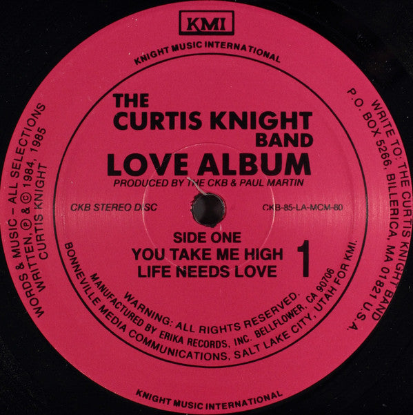 The Curtis Knight Band : Love Album (LP, Album)