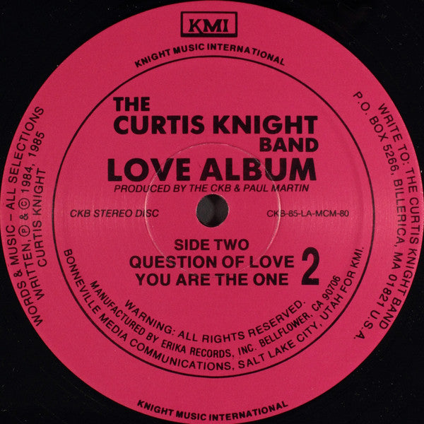 The Curtis Knight Band : Love Album (LP, Album)