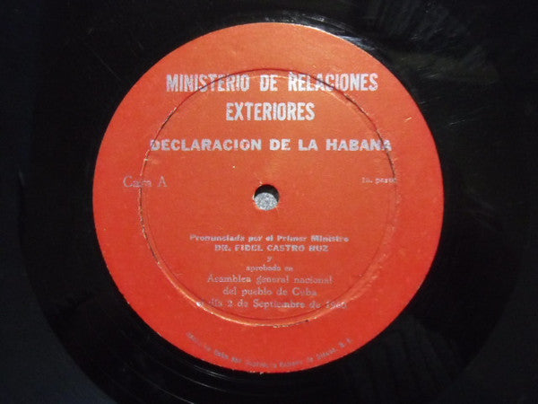 Fidel Castro (2) : Declaracion De La Habana (LP, Album, S/Edition)