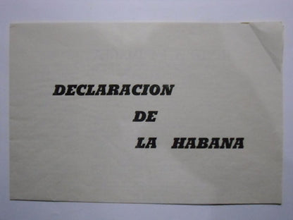 Fidel Castro (2) : Declaracion De La Habana (LP, Album, S/Edition)