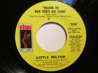 Little Milton : Walking The Back Streets And Crying (7", Promo)