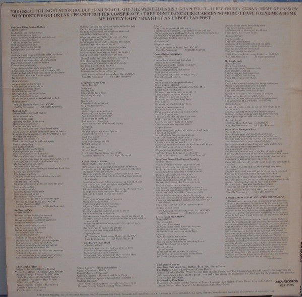 Jimmy Buffett : A White Sport Coat And A Pink Crustacean (LP, Album, RE, Glo)