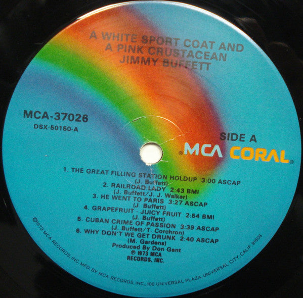 Jimmy Buffett : A White Sport Coat And A Pink Crustacean (LP, Album, RE, Glo)