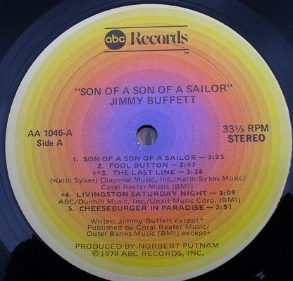 Jimmy Buffett : Son Of A Son Of A Sailor (LP, Album, Yel)