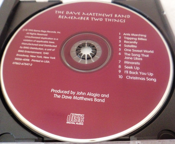 The Dave Matthews Band* : Remember Two Things (CD, Album, RE)