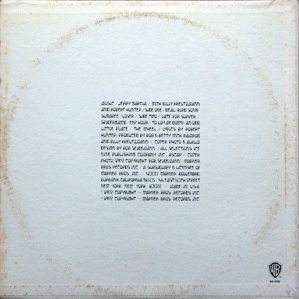 Jerry Garcia : Garcia (LP, Album, Ter)