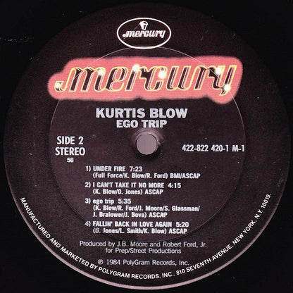 Kurtis Blow : Ego Trip (LP, Album, Pit)