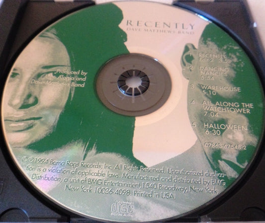 Dave Matthews Band : Recently (CD, EP, RP)