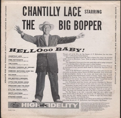 The Big Bopper* : Chantilly Lace (LP, Album, Mono, RE)