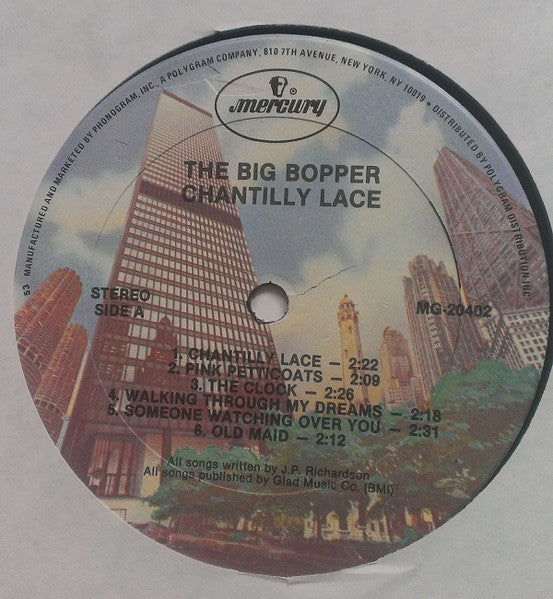 The Big Bopper* : Chantilly Lace (LP, Album, Mono, RE)