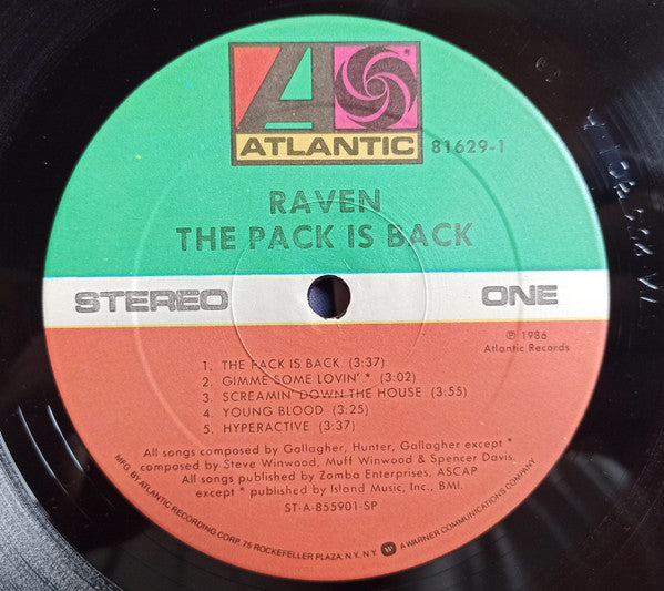 Raven (6) : The Pack Is Back (LP, Album, SRC)