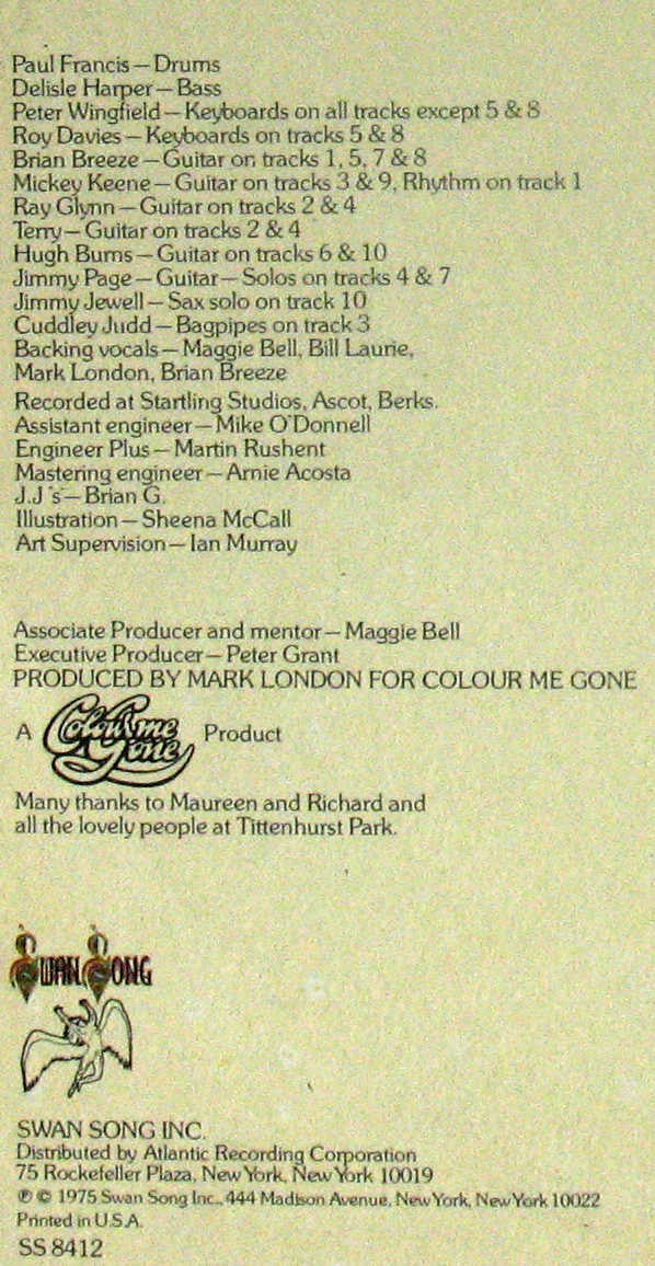 Maggie Bell : Suicide Sal (LP, Album, RI)