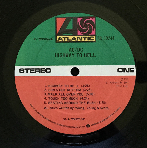 AC/DC : Highway To Hell (LP, Album, Club)