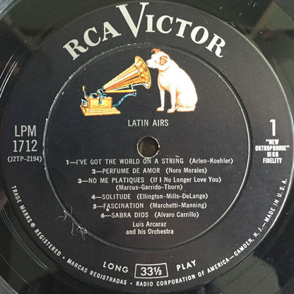 Luis Arcaraz And His Orchestra* : Latin Airs (LP, Mono)
