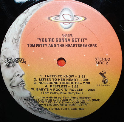 Tom Petty And The Heartbreakers : You're Gonna Get It! (LP, Album, Kee)