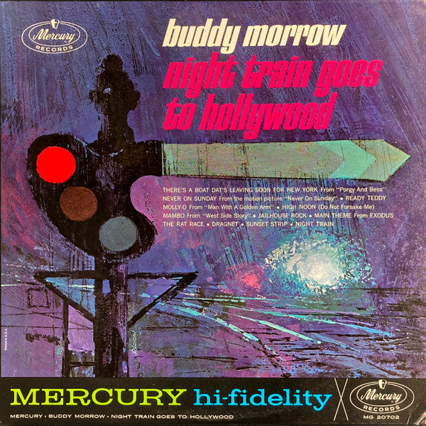 Buddy Morrow : Night Train Goes To Hollywood (LP, Album, Mono)