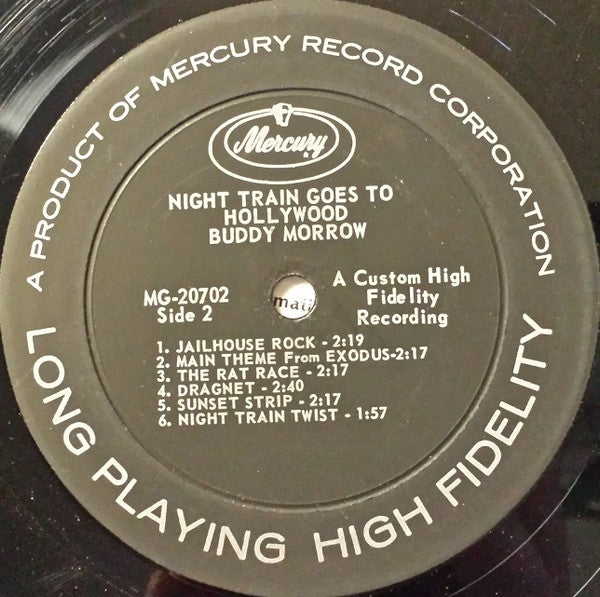 Buddy Morrow : Night Train Goes To Hollywood (LP, Album, Mono)