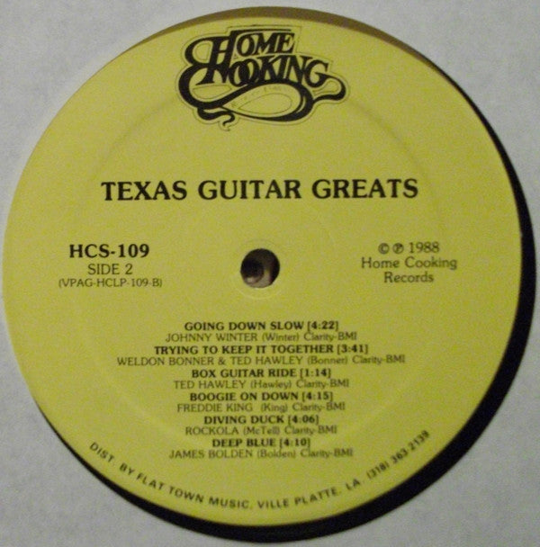 Various : Texas Guitar Greats (LP, Comp)