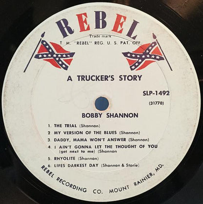 Bobby Shannon (3) : A Trucker's Story (LP, Album)