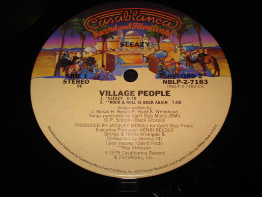 Village People : Live And Sleazy (2xLP, Album, 56 )