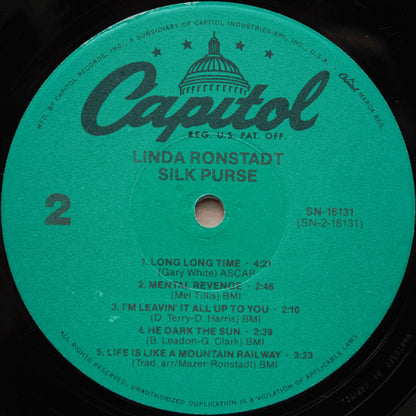Linda Ronstadt : Silk Purse (LP, Album, RE, Jac)