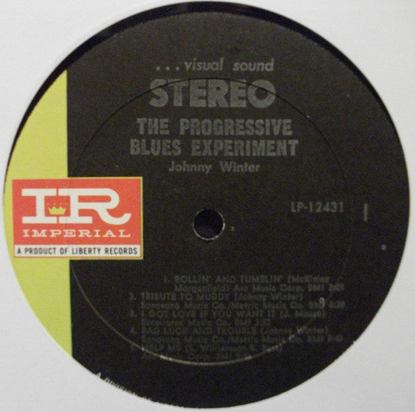 Johnny Winter : The Progressive Blues Experiment (LP, Album, RP, All)