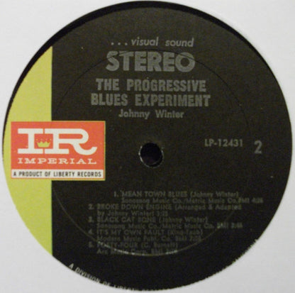 Johnny Winter : The Progressive Blues Experiment (LP, Album, RP, All)